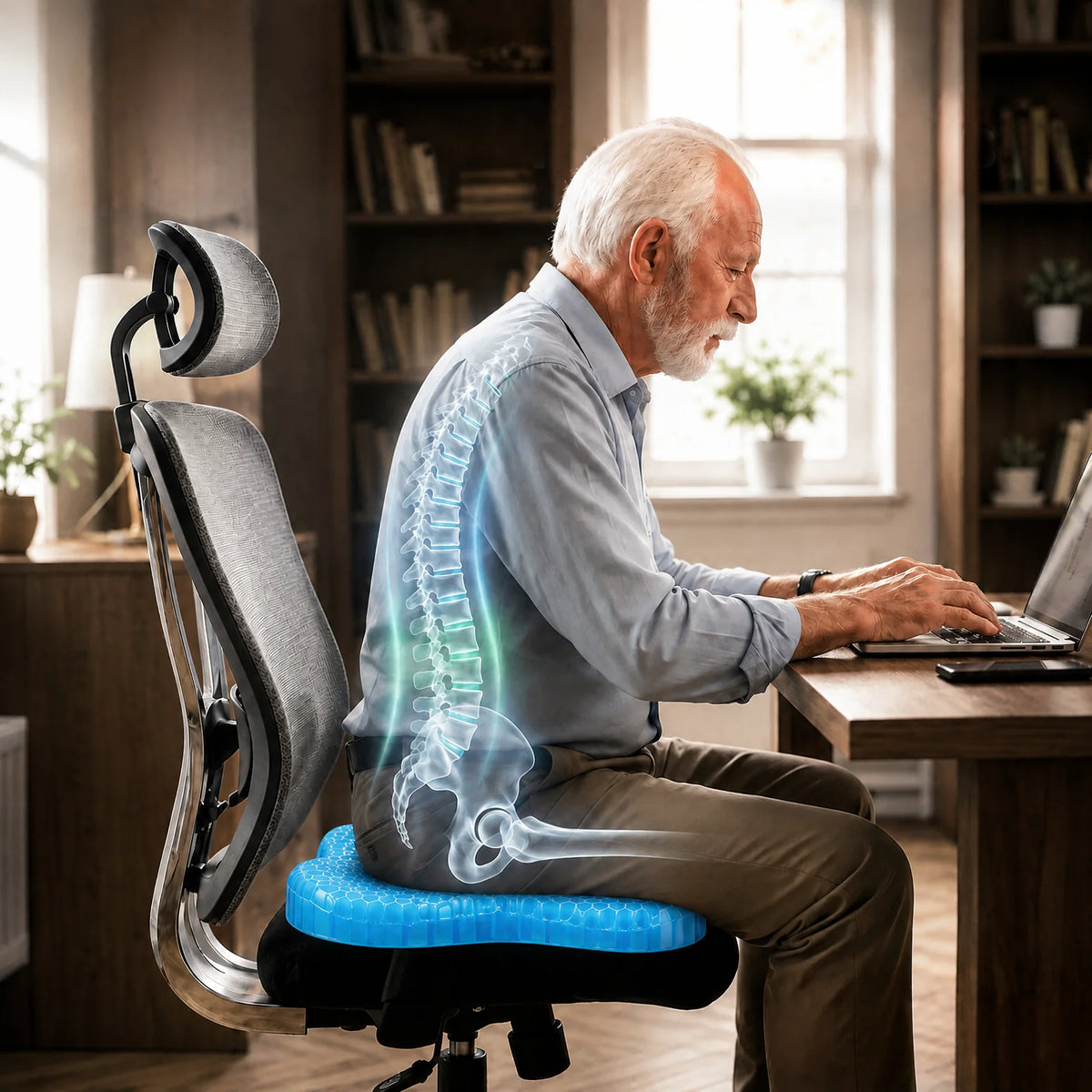 Eliminate Tailbone Pain And Sit Comfortably For Hours With FlowGel